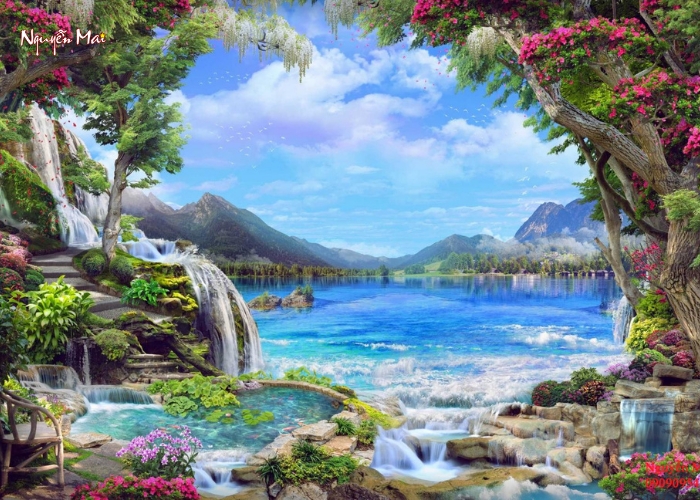 Xử Lý Tường Bị Bong Tróc Bằng Tranh Dán Tường Vừa Thẩm Mỹ Vừa Tối Ưu