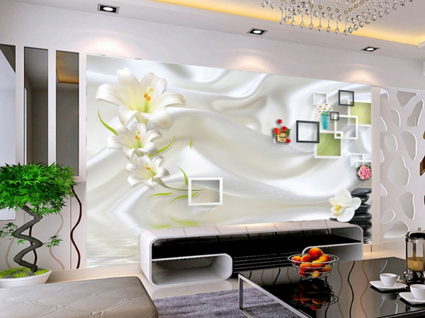 Giấy dán tường phòng khách 3D đẹp và sang trọng cho ngôi nhà bạn thêm lung linh