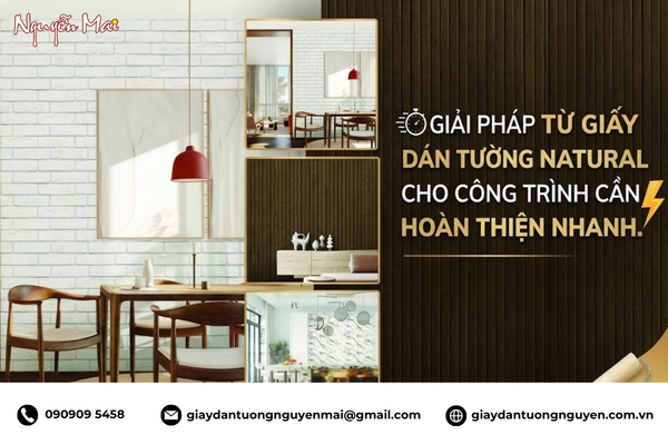 Giải Pháp Từ Giấy Dán Tường Natural Cho Công Trình Cần Hoàn Thiện Nhanh