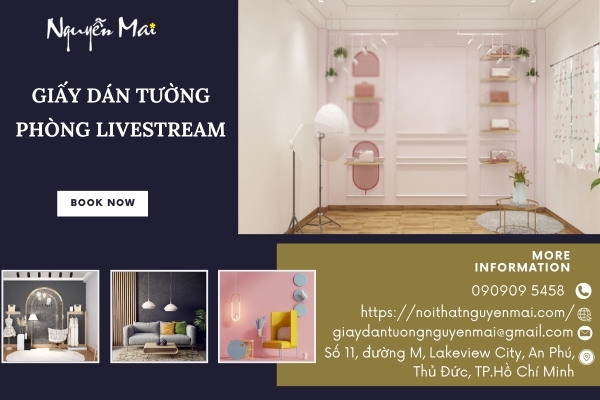 Giấy dán tường giá rẻ cho phòng livestream chuyên nghiệp