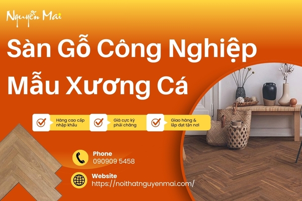 Ốp Lát Sàn Gỗ Công Nghiệp Giá Rẻ Mẫu Xương Cá