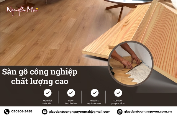  Sàn gỗ công nghiệp và khắc tinh: Giải pháp lắp đặt chịu nước bền bỉ trên 15 năm