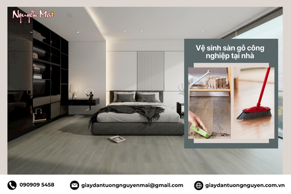 Vệ sinh sàn gỗ công nghiệp đúng cách, sạch bóng tại nhà đón năm mới 2026