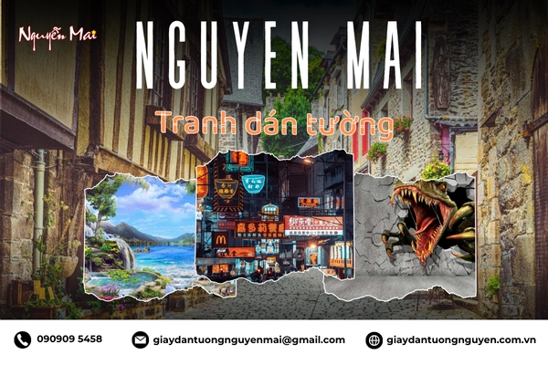 Xử Lý Tường Bị Bong Tróc Bằng Tranh Dán Tường Vừa Thẩm Mỹ Vừa Tối Ưu