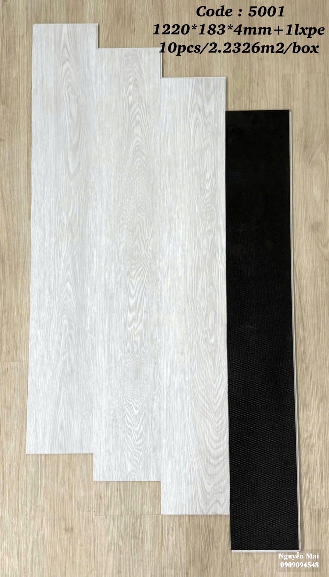 Sàn nhựa hèm khóa 4mm  5001