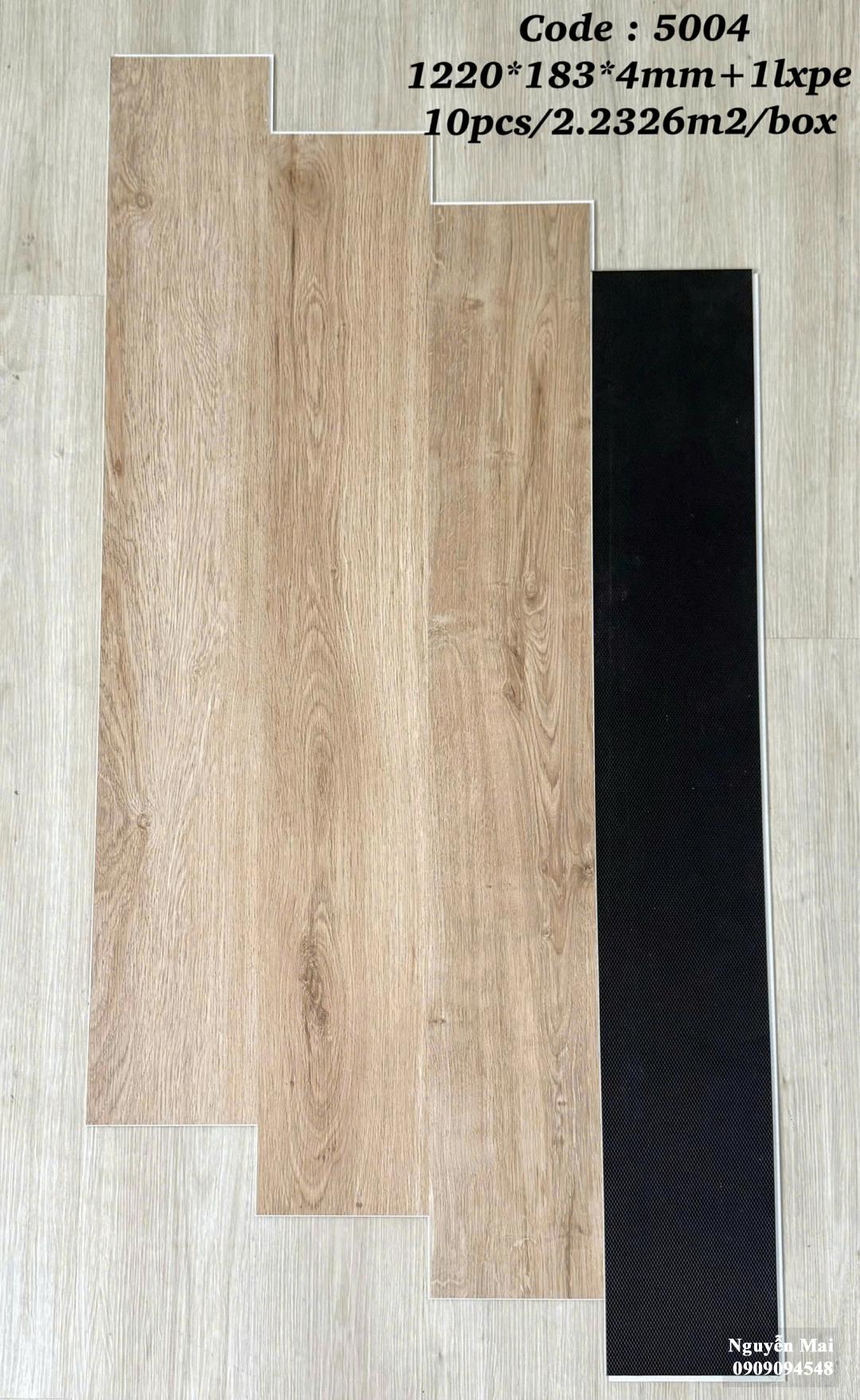 Sàn nhựa hèm khóa 4mm  5004