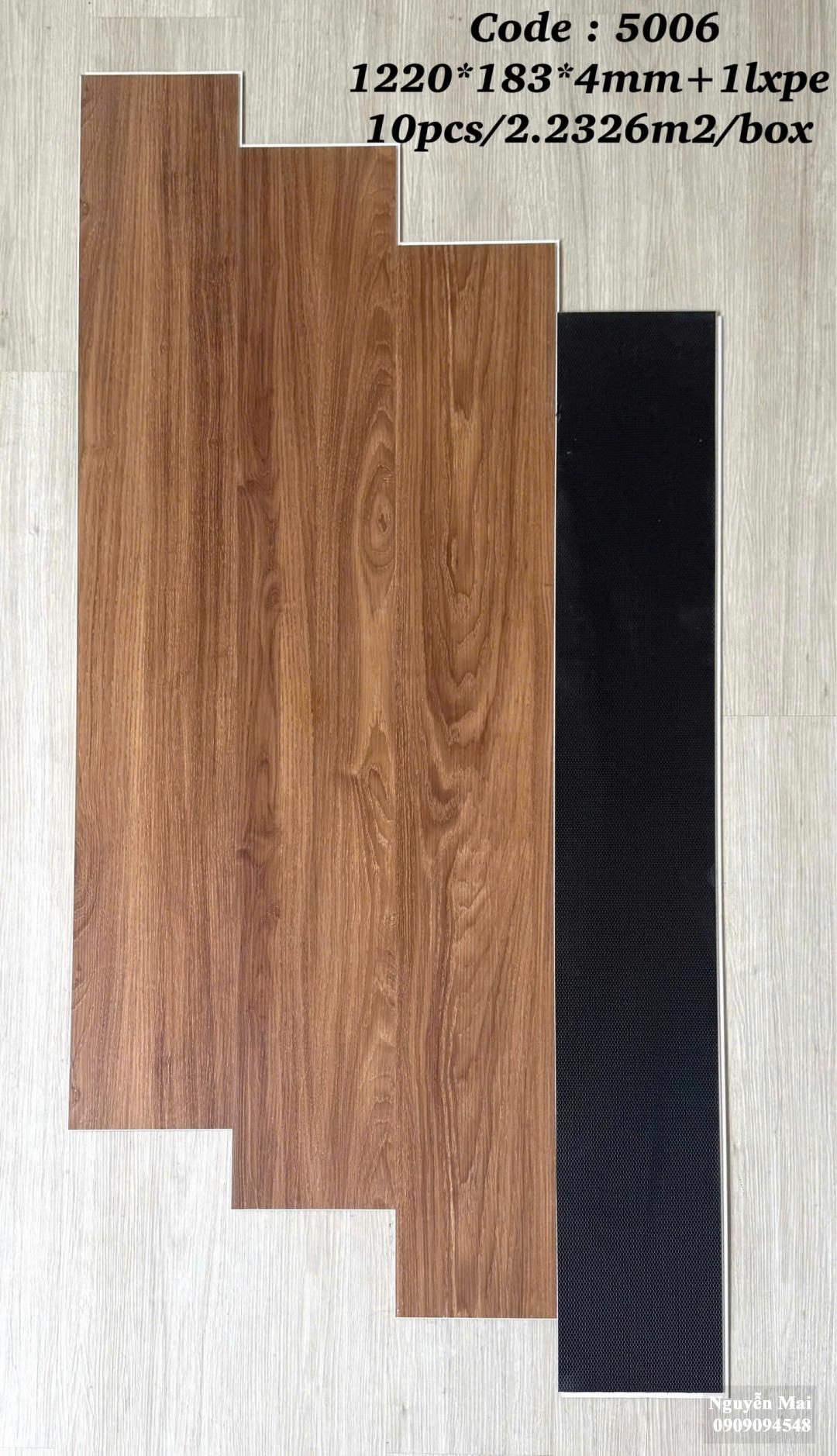 Sàn nhựa hèm khóa 4mm  5006